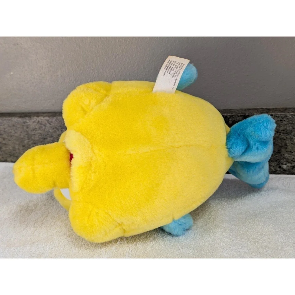 VINTAGE rare PLUSH ORIGINAL LITTLE MERMAID 1991 TYCO FLOUNDER FISH  DISNEY